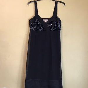 MICHAEL Michael Kors, Black, Bedazzled, Evening, Mid-Length Dress, Size-4.